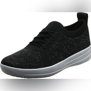 Fitflop Black Knit Women's Sneakers 8 EUC